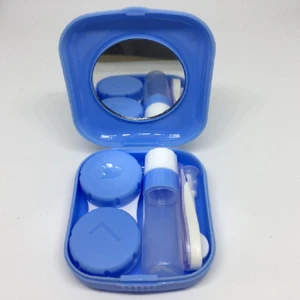 Mini Plastik Kontakt Lens Taşıma Seti (Aynalı)