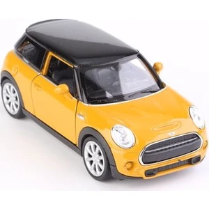 1:38 Mini Cooper New Mini Hatch Çek Bırak Model Araba Krem