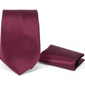 5 cm Bordo Kendinden Desenli Spor Kravat