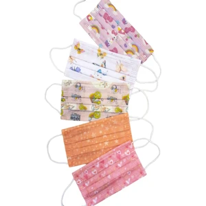 Kız Çocuk Desenli Medikal Maske 50 Adet Cerrahi Maske