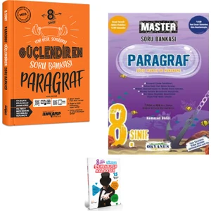 Ankara Yayıncılık LGS Güçlendiren Paragraf ve Okyanus Master Paragraf Soru Bankası +15 Deneme