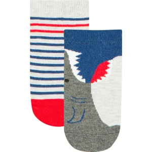 Lacıgrı Erkek Çocuk Shark 2li Patik Çorap