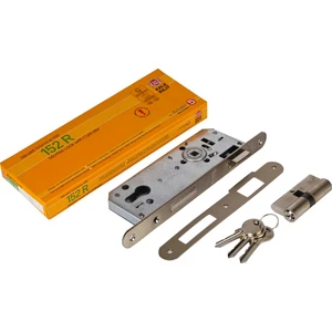 152 R Silindirli Göbekli Gömme Kapı Kilidi Nikel Oval 40 mm