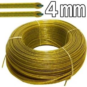 Elden Hırdavat Pvc Kaplı Izoleli Paslanmaz Çelik Halat 4 mm 10 mt