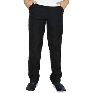 Siyah Beli Lastikli Alpaka Kumaş Aşçı Pantolonu
