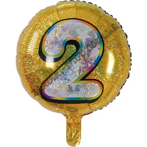 İkm Folyo Yuvarlak Rakam Balon Gold 2