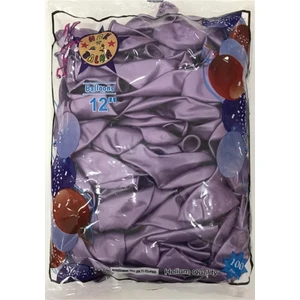 Lila Metalik Balon 100 Adet