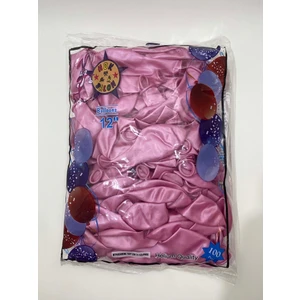 Pembe Metalik Balon 100 Adet