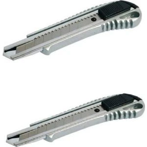 Ünyepark Omega Metal Paslanmaz Çelik 2 Li Maket Bıçağı  Maket Bıçağı Bıçak Değiştirilebilir