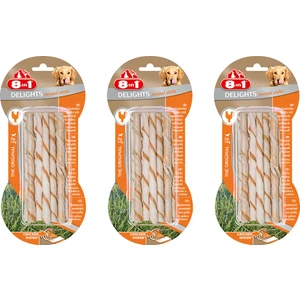 Delights Twisted Sticks Köpekler Için Tavuklu Ağız Bakım Kemiği x 3 Adet
