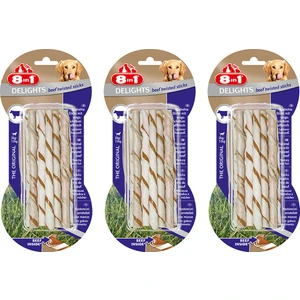 Beef Delights Twisted Sticks Köpekler Için Biftekli Ağız Bakım Kemiği x 3 Adet