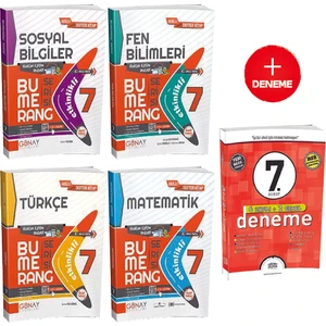 Günay Yayınları Gün&Ay Yayınları 7. Sınıf Bumerang Soru Bankası Seti 4 Kitap