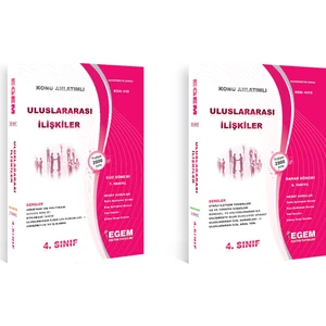 Egem Eğitim Yayınları 4. Sınıf Uluslararası İlişkiler Set (Güz-Bahar Dönemi) (2 Dönem)