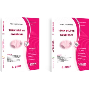 Egem Eğitim Yayınları 4. Sınıf Türk Dili ve Edebiyatı Set (Güz- Bahar Dönemi) (2 Dönem)
