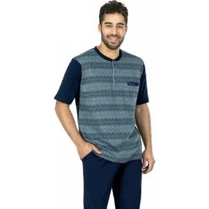 Pierre Cardin 5446 3 Lü Kısa Kol Erkek Pijama Takımı