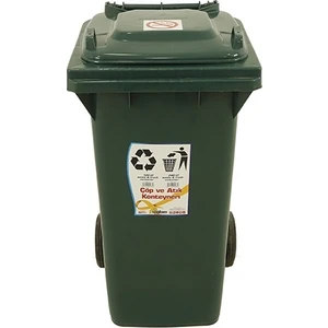 Plastik Çöp Ve Atık Konteyneri 240 lt Tekerlekli Eko