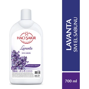 Hacı Şakir Lavanta Sıvı El Sabunu Dinlendirici Bakım 700 ml Doğal İçeriklerle