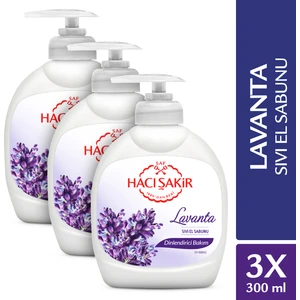 Hacı Şakir Lavanta Dinlendirici Bakım Sıvı El Sabunu 3 x 300 ml