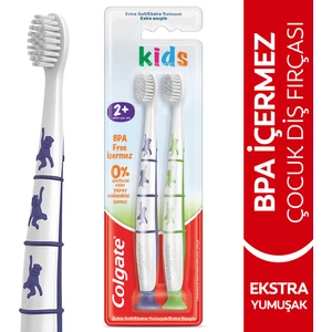 2+ Yaş Yapışkan Tabanlı Ekstra Yumuşak Bpa Içermeyen Çocuk Diş Fırçası