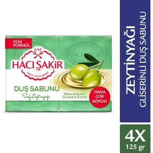Hacı Şakir Gliserin & Zeytinyağı Kalıp Sabun 4x125 gr
