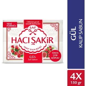 Hacı Şakir Gül Kalıp Sabun 4x150 gr