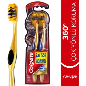 360 Gold Diş Fırçası Yumuşak 1+1