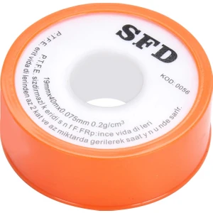 Sfd Büyük Teflon Bant 19MM 40MT 0.075MM 1 adet