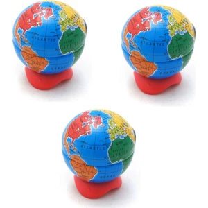 Globe Dünya Tek Delikli Kalemtraş 3'lü