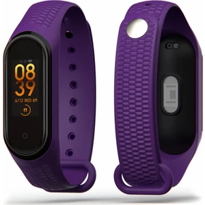Kabartma Desenli  Mi Band 3 ve 4 Uyumlu Kordon