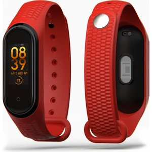 Kabartma Desenli  Mi Band 3 ve 4 Uyumlu Kordon