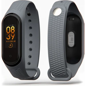 Kabartma Desenli Xiaomi Mi Band 3 ve 4 Uyumlu Kordon