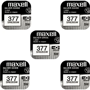 377 SR626SW 1.55V Saat Pili 5'li
