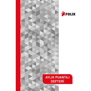 Aylık Puantaj-Mesai Defteri Büyük 12'li