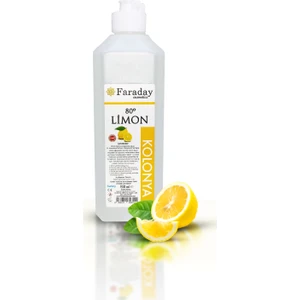 Faraday Cosmetics Yüksek Nitelikli Limon Kolonyası - 80 Derece - 950 ml