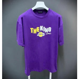 Amor Man Lakers Yüzde Yüz Pamuk Ter Tutmayan Oversize Bol Kesim Yeni Trend Erkek Tşört