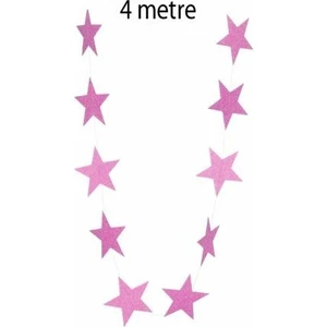 Pembe Yıldız Süs 4 Metre