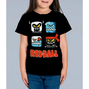 Red Ball Çocuk Tişört Siyah Unisex