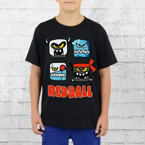 Red Ball Çocuk Tişört Siyah Unisex