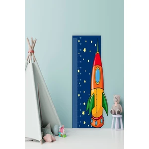 Uzay Mekiği Figürlü Çocuk Bebek Odası Boy Cetveli Sticker