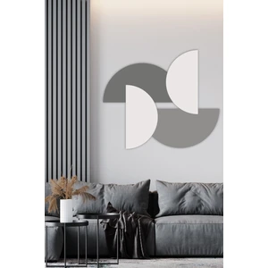 Gri Tonlarda Yarım Daireler Çocuk Bebek Odası Sticker Seti (85X100 Cm)