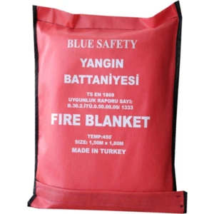 Blue Safety Yangın Battaniyesi 150 x 180 cm