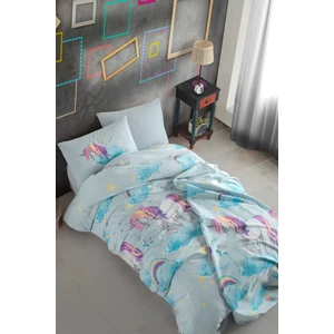 Cotton Life Fancy Tek Kişilik Nevresim Takımı - Unicorn Mint