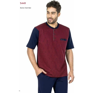Pierre Cardin 5449 Erkek Penye 3'lü  Pijama Takım 21Y