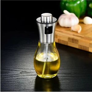 Paslanmaz Çelik Başlıklı Cam Spray Yağdanlık