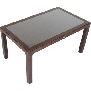90x150 Elit Rattan Masa (Camlı)