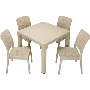 Elit Rattan 90x90 Elit Sandalye Masa Takımı