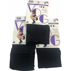 3'lü Orta Kalın Micro Fiber Siyah Soket Çorap