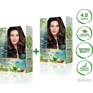 Maxx Deluxe Natural Beauty  4.0  Kahve 2'li Set Boya