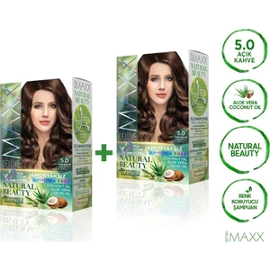 Maxx Deluxe Natural Beauty  5.0  Açık Kahve 2'li Set Boya