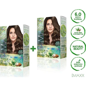 Maxx Deluxe Natural Beauty  6.0  Koyu Kumral 2'li Set Boya